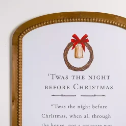 Christmas Art & Wall Decor>Kirklands Home Twas the Night Before Christmas Wall Plaque
