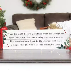 Christmas Art & Wall Decor>Kirklands Home Twas the Night Before Christmas Wall Plaque