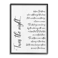 Christmas Art & Wall Decor>Kirklands Home Twas the Night Framed Wall Plaque