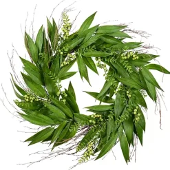 Wreaths>Kirklands Home Twig and Berries Willow Wreath Green