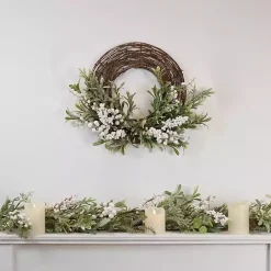 Christmas Wreaths>Kirklands Home Twig and Frosted Berry Wreath