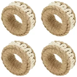 Kirklands Home Twisted Rope Napkin Rings, Set of 4 Hot