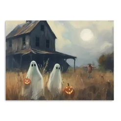 Halloween>Kirklands Home Two Ghost Friends Canvas Art Print, 24x18 in. Multi