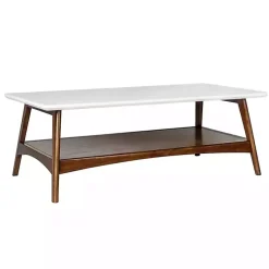 Kirklands Home Two-Tone Ava Mid-Century Modern Coffee Table White Discount