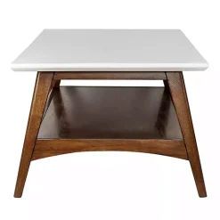 Kirklands Home Two-Tone Ava Mid-Century Modern Coffee Table White Discount
