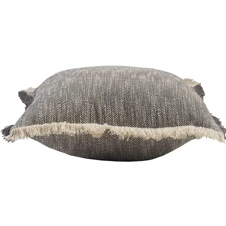Pillows>Kirklands Home Two-Tone Gray Woven Accent Pillow