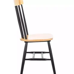 Kirklands Home Two-Tone Parker Spindle Dining Chairs, Set of 2 Black Discount