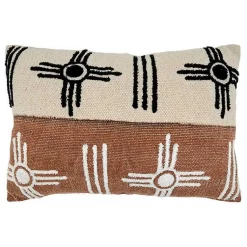 Pillows>Kirklands Home Two-Tone Tufted Western Lumbar Pillow