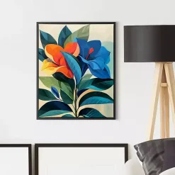 Kirklands Home Ultra Violet Blooms I Framed Canvas Art Print Outlet