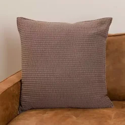 Pillows>Kirklands Home Umber Quilted Santa Monica Pillow Brown