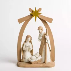 Christmas Decorations>Kirklands Home Under the Manger Nativity Scene White