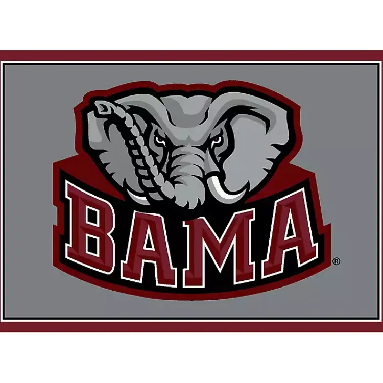 Kirklands Home University of Alabama Area Rug, 4x6 Gray