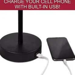 Kirklands Home University of Alabama Charging Table Lamp Red Best