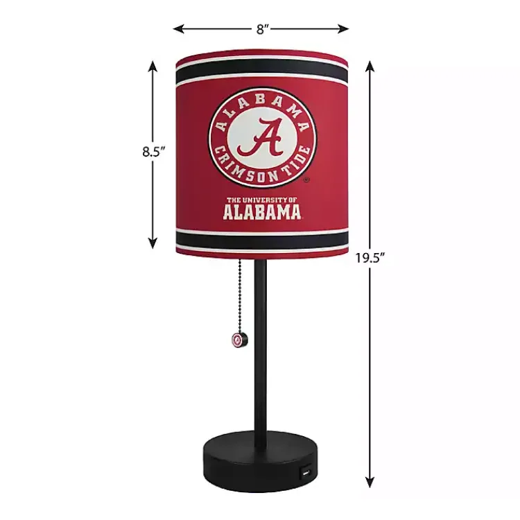 Kirklands Home University of Alabama Charging Table Lamp Red Best