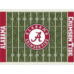 Kirklands Home University of Alabama Home Field Area Rug, 6x8 Green Clearance