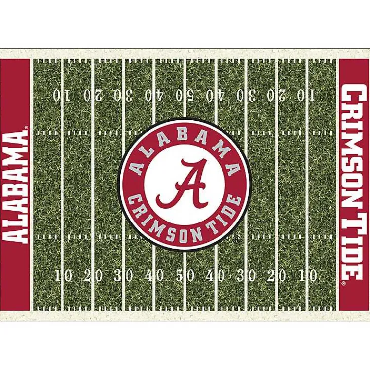 Kirklands Home University of Alabama Home Field Area Rug, 6x8 Green Clearance
