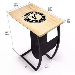 Kirklands Home University of Alabama Wood C-Table Tan Sale