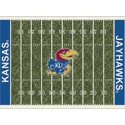 Kirklands Home University of Kansas Homefield Area Rug, 6x8 New
