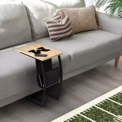 Kirklands Home University of Michigan Wood C-Table Tan Sale