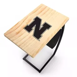 Kirklands Home University of Nebraska Wood C-Table Tan Sale
