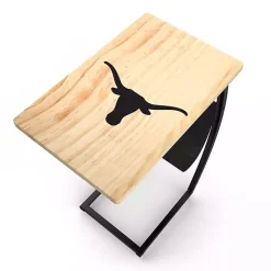 Kirklands Home University of Texas Wood C-Table Tan