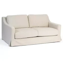 Kirklands Home Upholstered Weekend Sofa Ivory Best