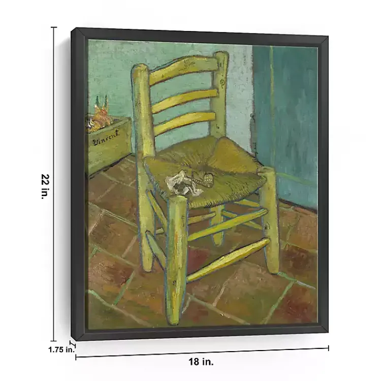 Kirklands Home Van Gogh's Chair Framed Canvas Art Print Sale