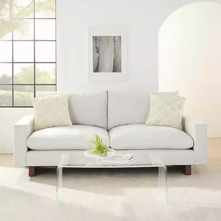 Pillows>Kirklands Home Vanilla Knotted Diamond Throw Pillows, Set of 2 Ivory
