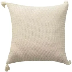 Pillows>Kirklands Home Vanilla Trapeze Organic Cotton Throw Pillow Ivory