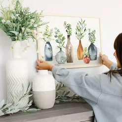 Kirklands Home Vases with Greenery Framed Art Print Clearance