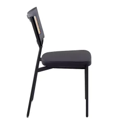 Kirklands Home Vegan Leather and Rattan Dining Chairs, Set of 2 Online