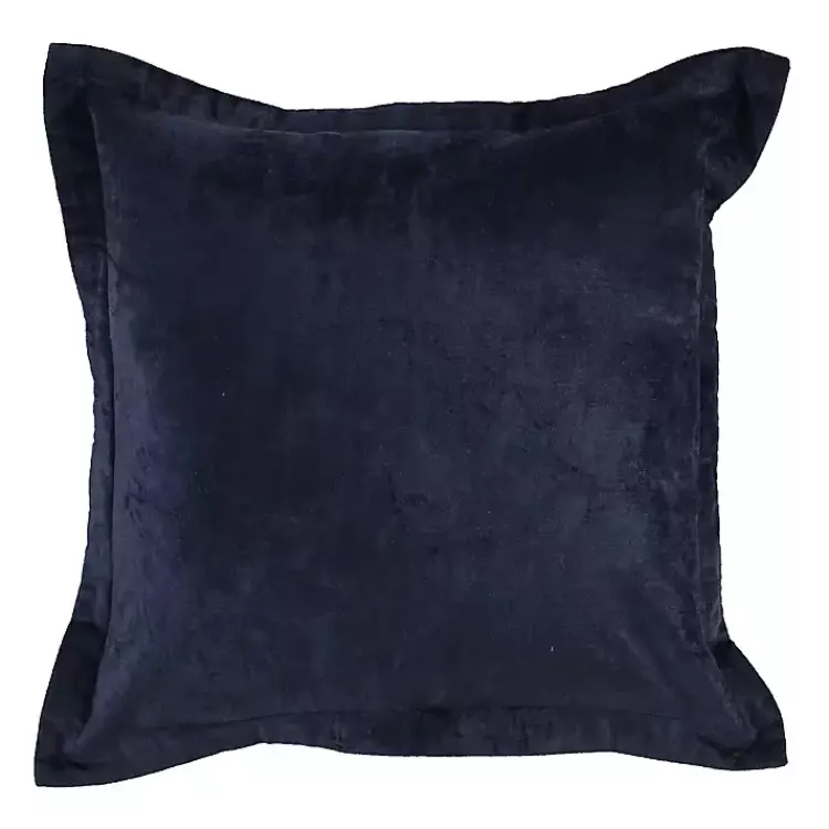 Pillows>Kirklands Home Velvet Indigo Pillow, 22 in. Blue