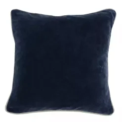 Pillows>Kirklands Home Velvet Navy Pillow Blue