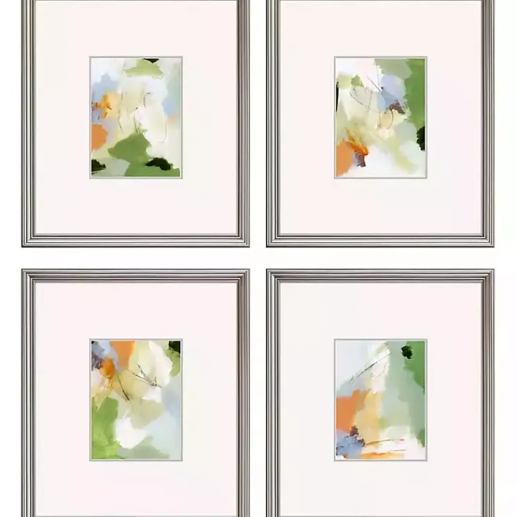 Kirklands Home Verdure Abstract Framed Art Prints, Set of 4 Outlet