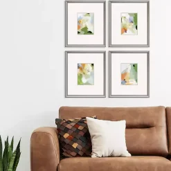 Kirklands Home Verdure Abstract Framed Art Prints, Set of 4 Outlet