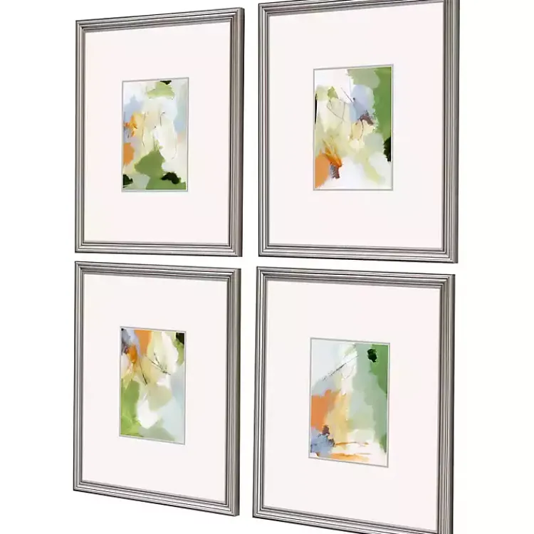 Kirklands Home Verdure Abstract Framed Art Prints, Set of 4 Outlet