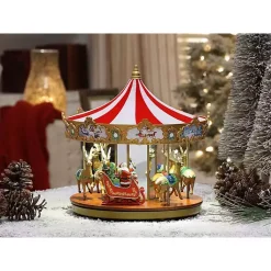 Christmas Decorations>Kirklands Home Very Merry Pre-Lit Musical Carousel Multi