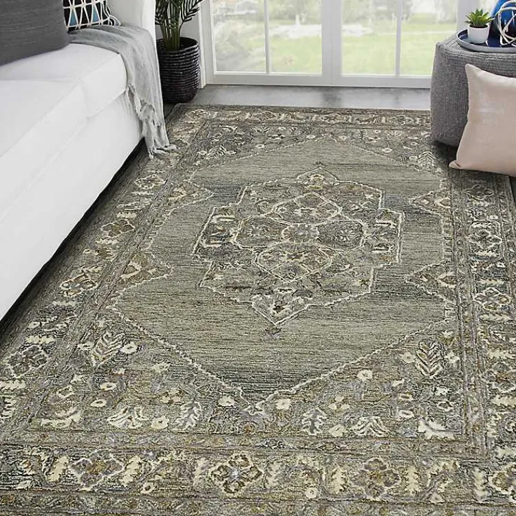 Kirklands Home Vestige Camel Hand-Tufted Area Rug, 5x7 Gray Outlet
