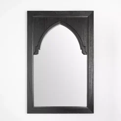 Kirklands Home Victor Black Wood Vault Wall Mirror Hot