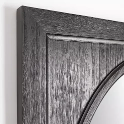 Kirklands Home Victor Black Wood Vault Wall Mirror Hot
