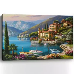 Kirklands Home Villa Bella Vista Canvas Art Print, 60x40 in. Hot