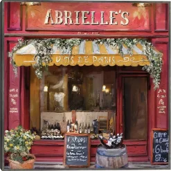 Kirklands Home Vins De Paris Framed Canvas Art Print Red Best