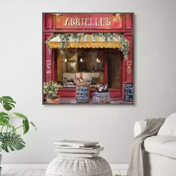 Kirklands Home Vins De Paris Framed Canvas Art Print Red Best