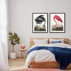 Kirklands Home Vintage Blue Heron Bookplate Framed Art Print Discount