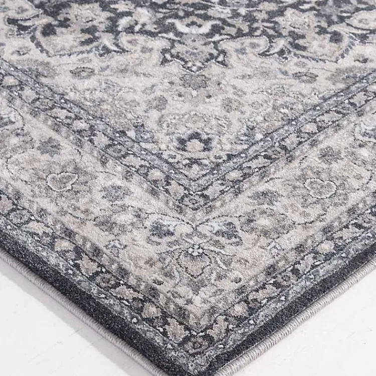 Kirklands Home Vintage Medallion Area Rug, 5x7 Blue Clearance