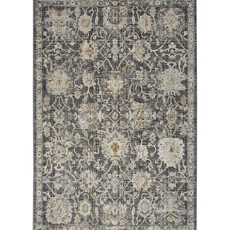 Kirklands Home Vintage Charcoal Oushak Area Rug, 5x7 Gray Online