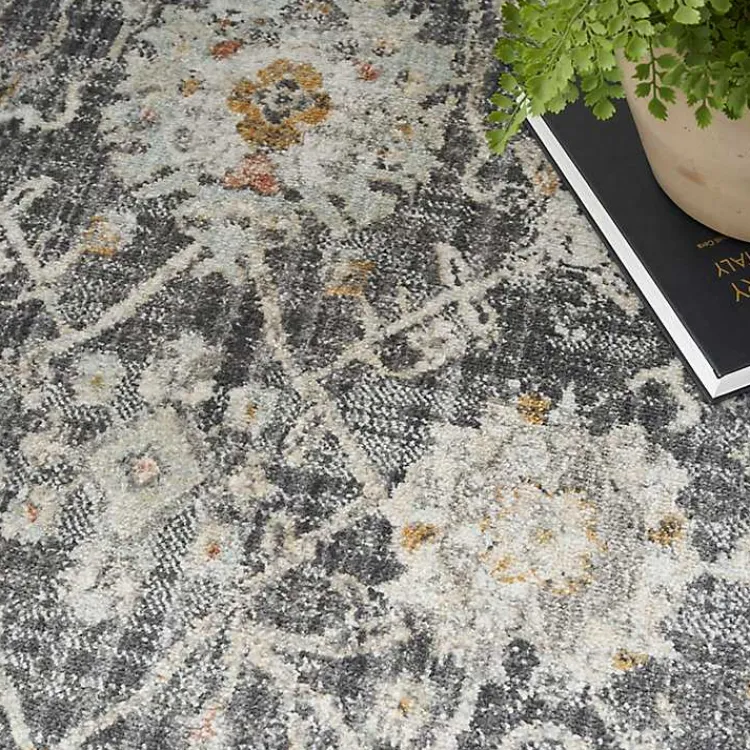 Kirklands Home Vintage Charcoal Oushak Area Rug, 5x7 Gray Online