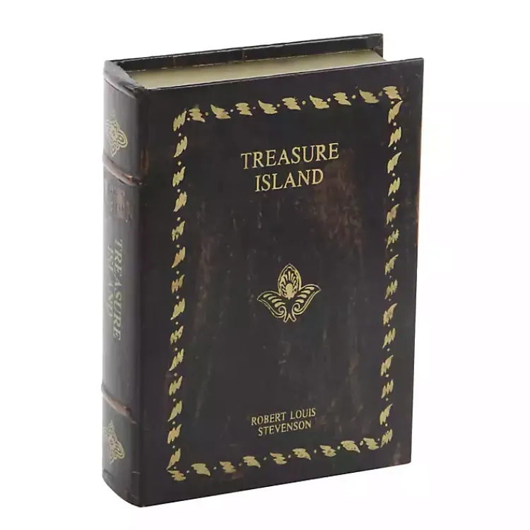 Baskets & Boxes>Kirklands Home Vintage Classics Faux Leather Book Boxes, Set of 3 Brown