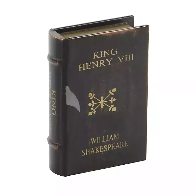 Baskets & Boxes>Kirklands Home Vintage Classics Faux Leather Book Boxes, Set of 3 Brown