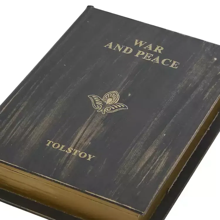 Baskets & Boxes>Kirklands Home Vintage Classics Faux Leather Book Boxes, Set of 3 Brown